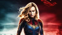 Brie Larson como Capitã Marvel: Uma postura heroica contra a adversidade