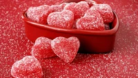 heart, food, valentines day, confectionery, sugar wallpaper