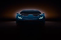 lamborghini huracán sto, estética, cgi, 5k, fundo escuro