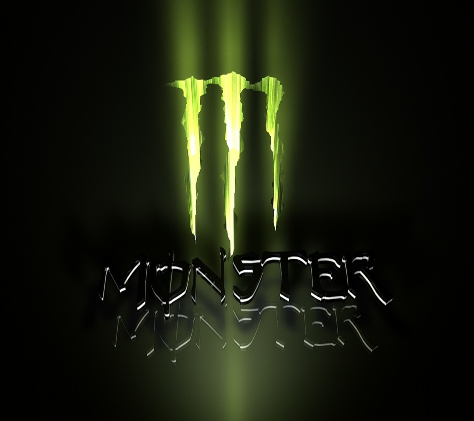 Скачать обои логотип, монстр энергия, monster energy