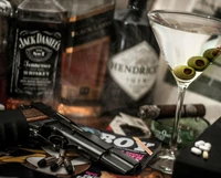 Whisky, Puros y Armas: Una Noche de Indulgencia