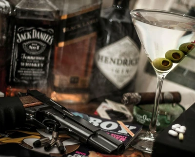 Whisky, Cigares et Armes : Une Nuit d'Indulgence