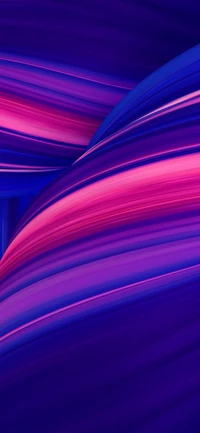 Ondas abstratas vibrantes em roxo e rosa - Fundo para Oppo F9 Pro