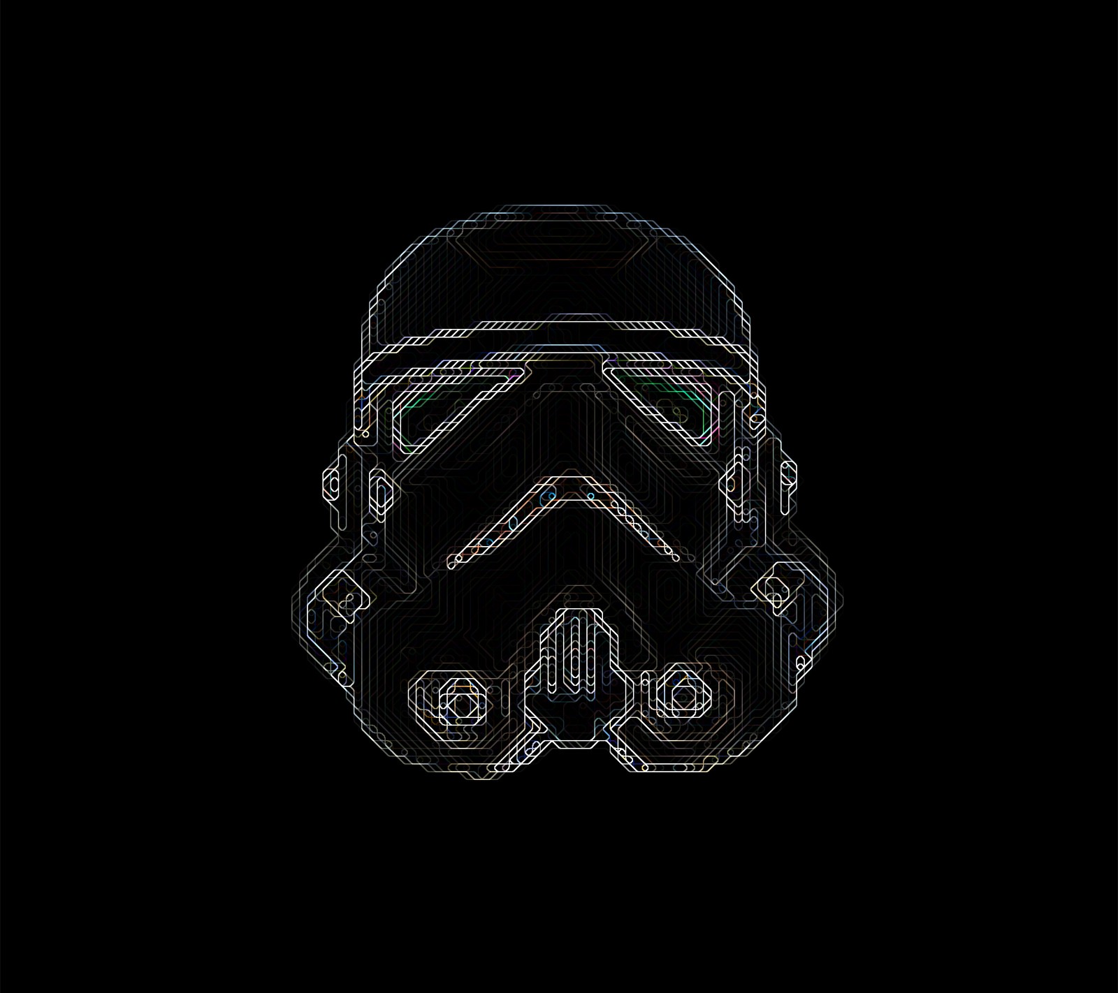 Lade schwarz, minimal, sci fi, star wars Hintergrund herunter