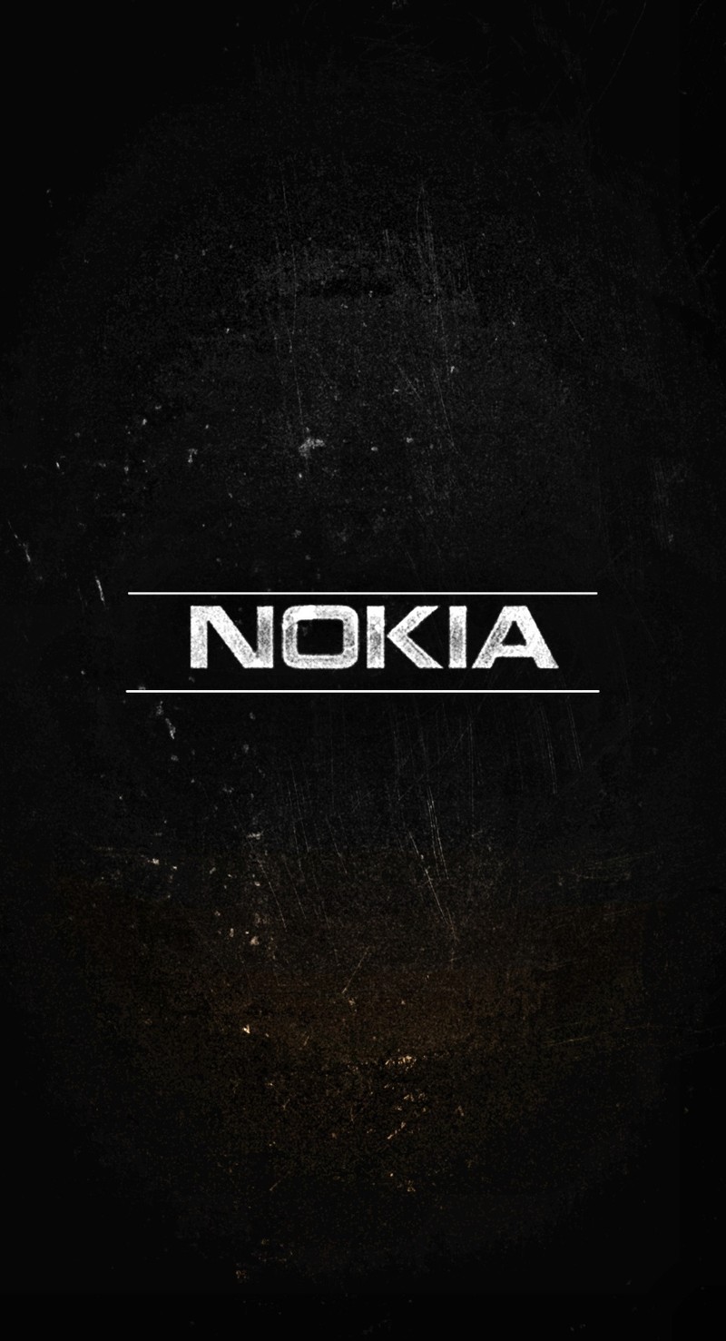 Близкий план черного фона с белым логотипом nokia (галактика, логотип, логотипы, nokia)