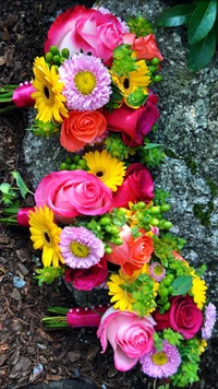 Bouquets floraux vibrants : Une célébration de l'amour et de la nature