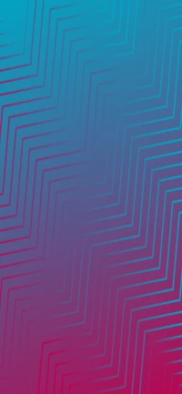 Geometric Zigzag Pattern in Azure and Magenta