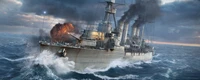 world of warships, boat, watercraft, ship, warship wallpaper