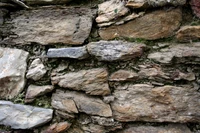 Pared de piedra de cal con textura y características geológicas