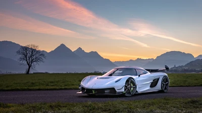 Koenigsegg Agera: Удивительный суперкар на фоне величественных гор