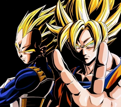 Heróis icônicos do anime: Goku e Vegeta se unem