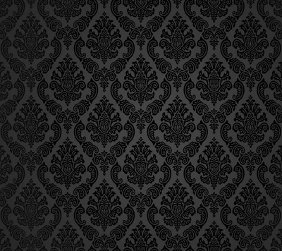 Design élégant de motif floral noir