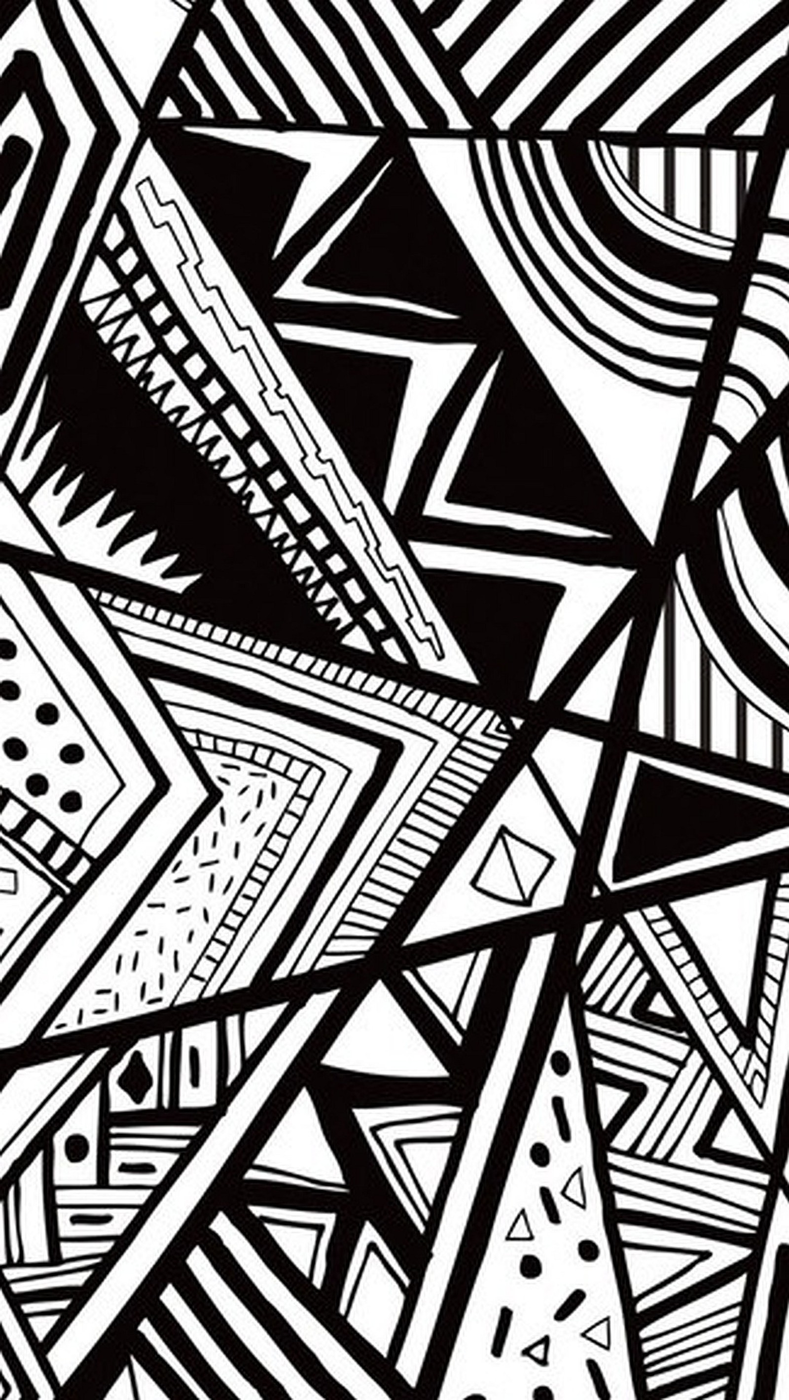 A black and white drawing of a pattern with a lot of lines (abstract, pattern)