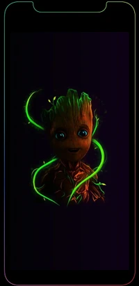 край, грут, groot, iphone, iphone x