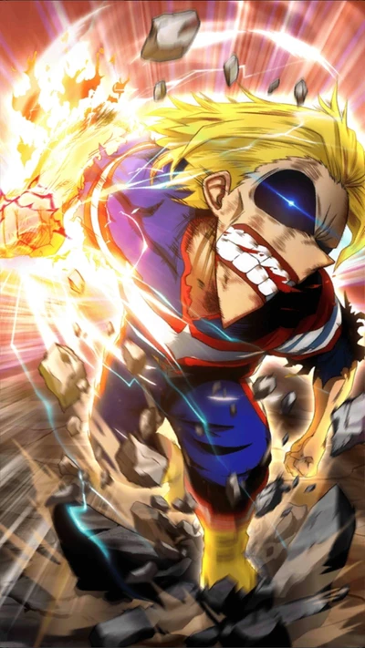 all might, héroe, my hero academia