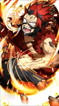 anime, eijiro kirishima, hero