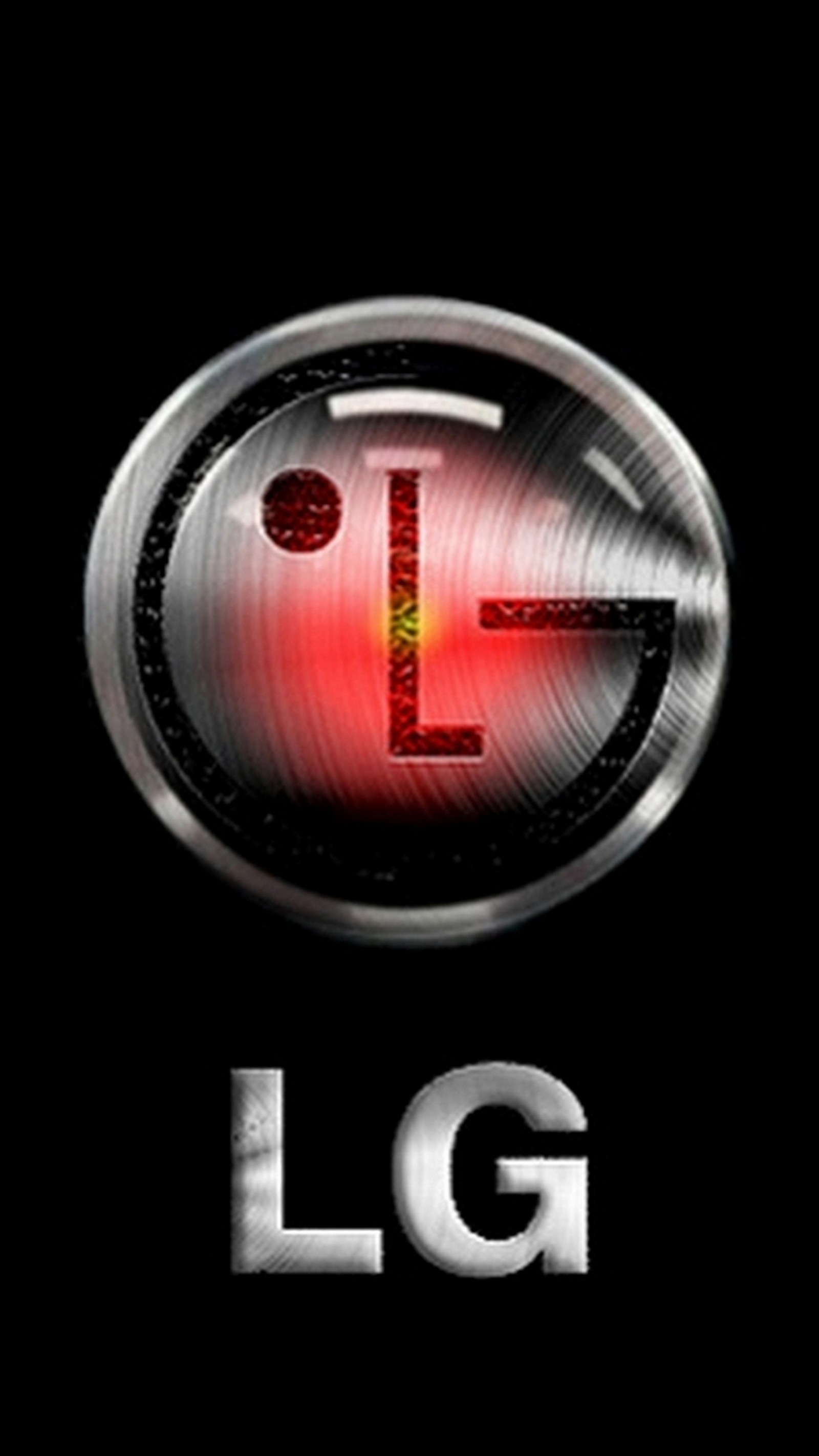 Un primer plano de una luz roja sobre un fondo negro (oscuro, lg, logotipo)