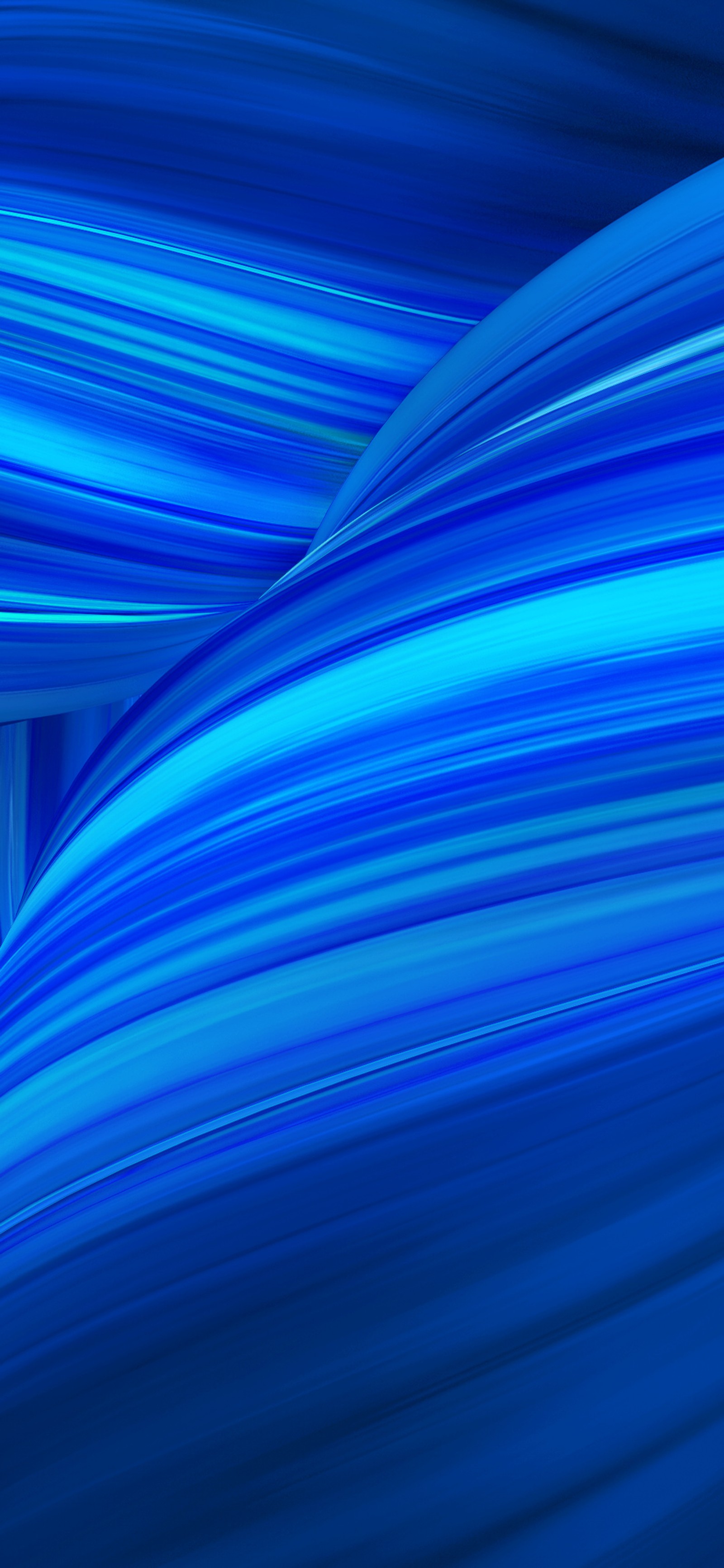 A close up of a blue abstract background with a curved design (oppo f9 pro, oppo, f9, pro, abstract)