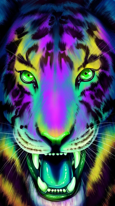 animal, wild, face, color, colorful