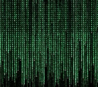 Matrix-inspirierte digitale Codeanzeige