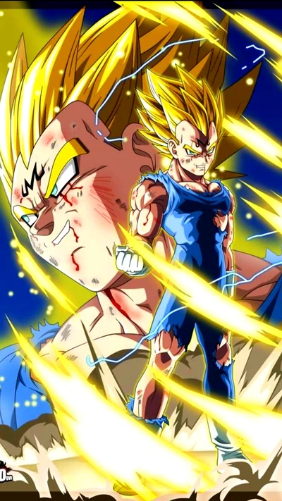 dragonball, dragon ball z, ssj, majin, vegeta