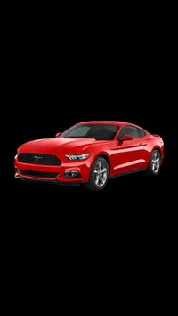 2017 Ford Mustang in striking red color