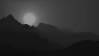 atmosphäre, dunkelheit, nacht, astronomisches objekt, monochrom