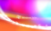 Скачать обои windows 7, microsoft windows, оранжевый, свет, пурпурный