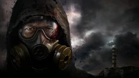 stalker 2, video game, gas mask