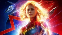 Captain Marvel: Carol Danvers Schwebt mit Kraft und Entschlossenheit