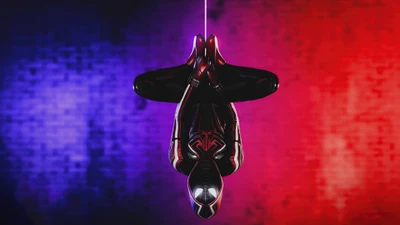 Miles Morales Homem-Aranha: De cabeça para baixo em ação vibrante da Marvel em 4K