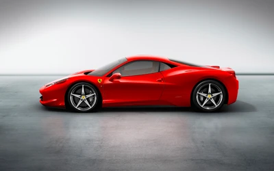 Ferrari 458 rouge élégant : Un sommet de performance et de design