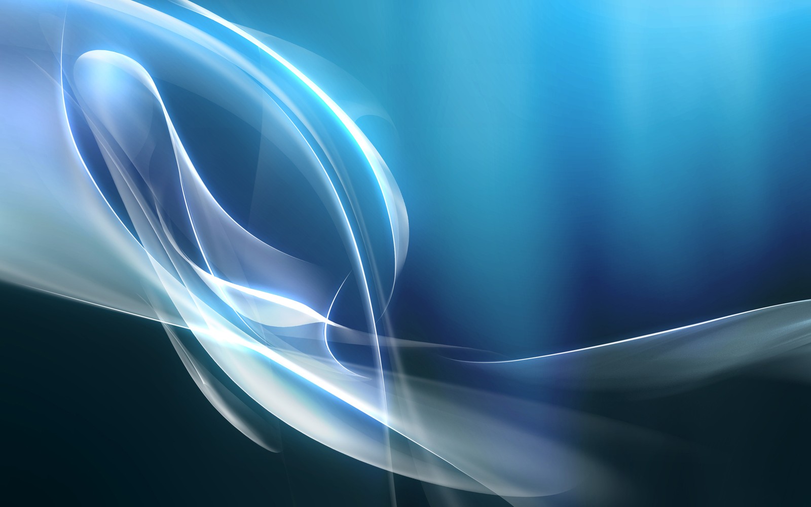 Abstract blue and white background with a curved wave (blue, light, line, graphics, azure)