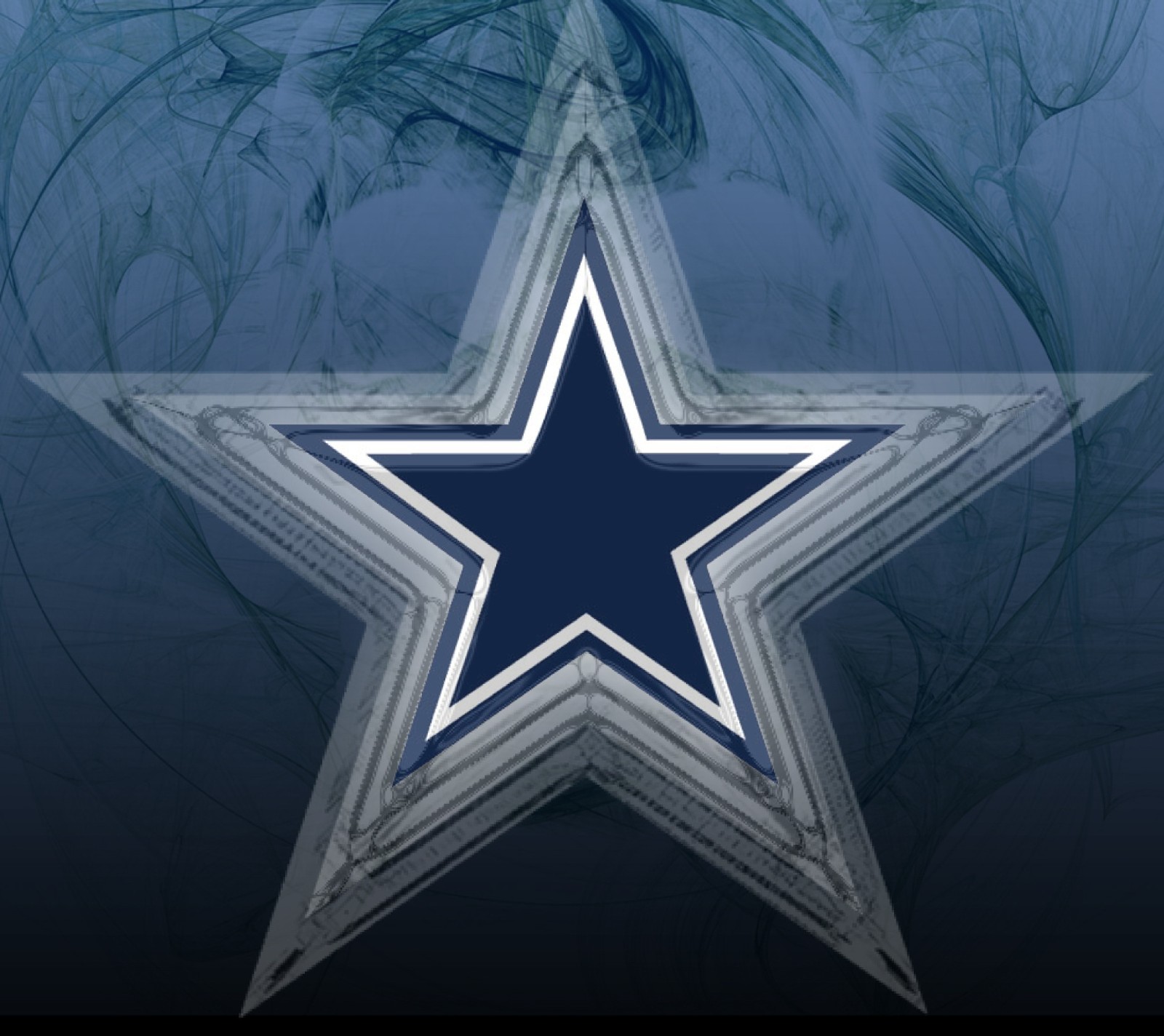 A close up of a star on a blue background with smoke (black, cowboys star, dallas cowboys, dark blue, smoke skull)