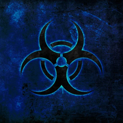 biohazard, azul