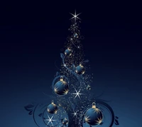 ball, blue, christmas, glow, light wallpaper