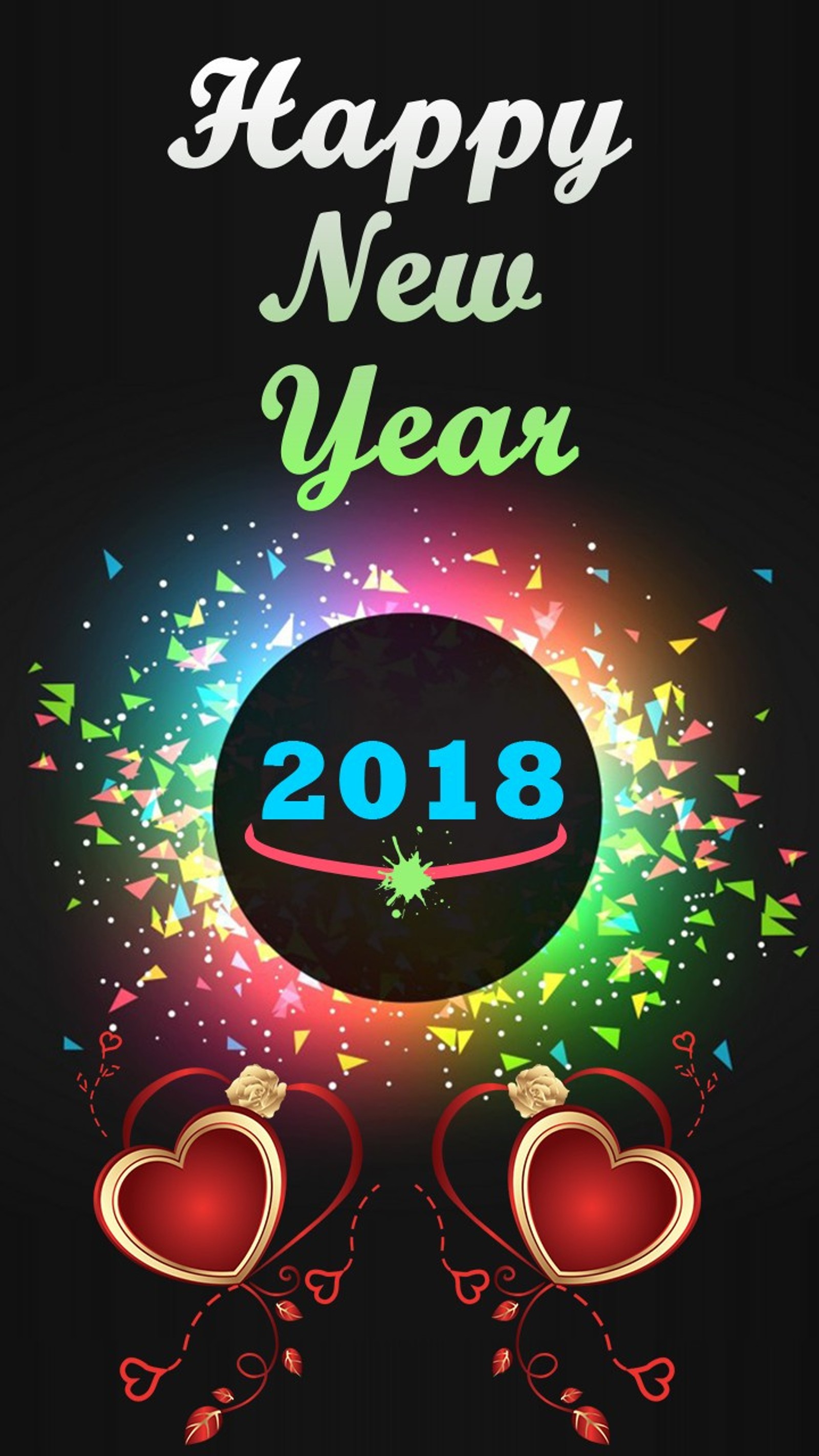 2018, new year wallpaper