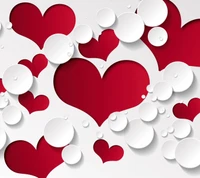 hd, heart, love, shapes wallpaper