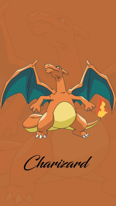 Charizard: Pokémon Icónico de Fuego y Volador en Arte Vibrante