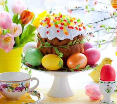 kuchen, ostern, eier, feiertag