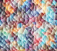 Colorful Geometric Mosaic Pattern of Triangles