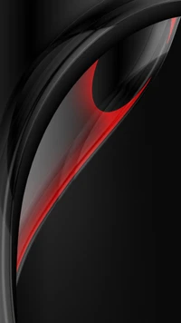 Abstract Black and Red Wave Design in Full HD