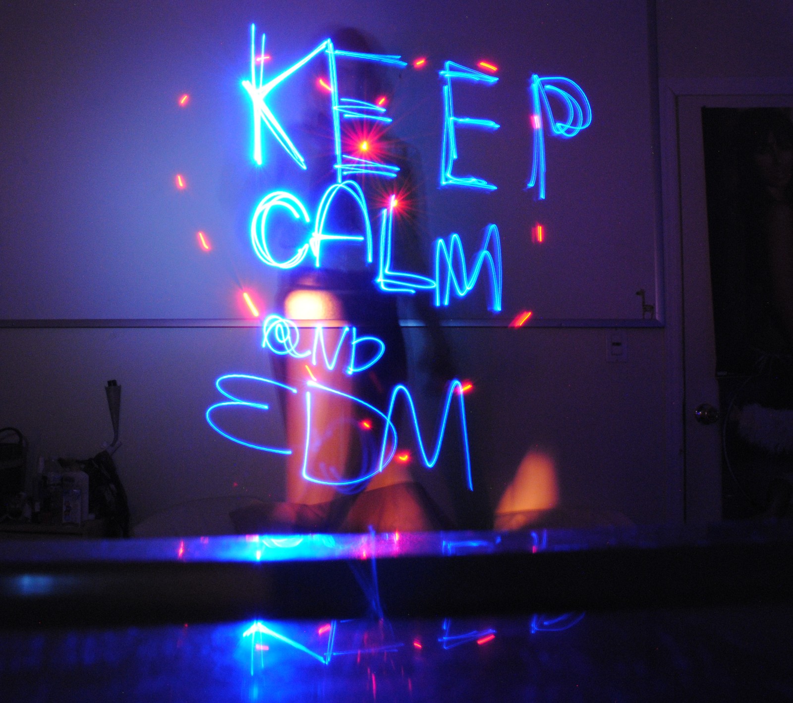 calm, edm, electro, keep, love Download Wallpaper