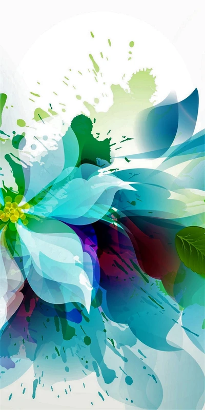 Vibrant Floral Abstract Art