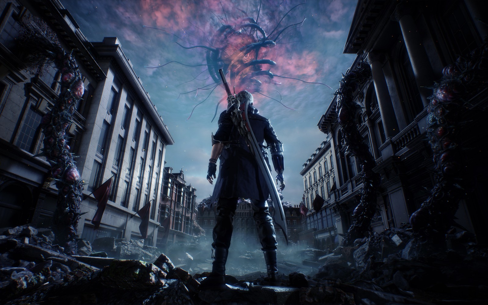 devil may cry 5, nero, dante, devil may cry, capcom wallpaper