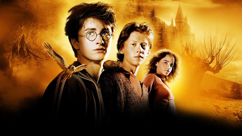 Гарри поттер и тайная комната (гарри поттер и узник азкабана, harry potter and the prisoner of azkaban, дэниел рэдклифф как гарри поттер, эмма уотсон в роли гермионы грейнджер, рон уизли)