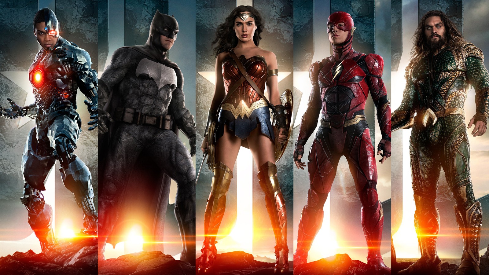 Filmplakat von justice league (justice league, batman, dc comics, superheld, actionfilm)