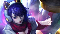 ahri, league of legends, lol, video game, arcade wallpaper