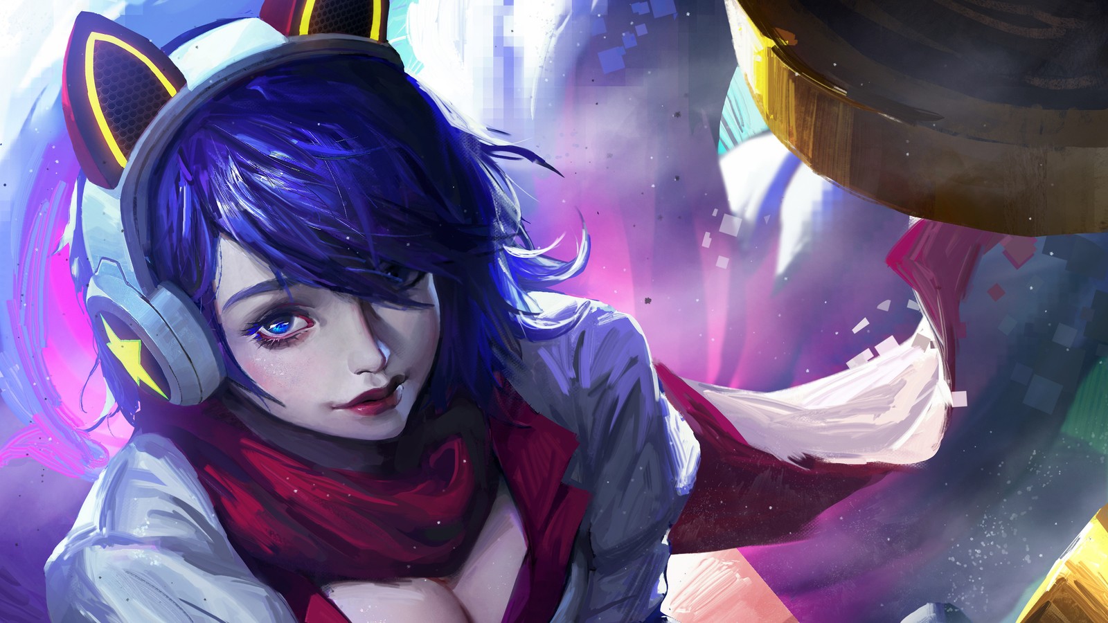 Lade ahri, league of legends, lol, videospiel, spielhalle Hintergrund herunter