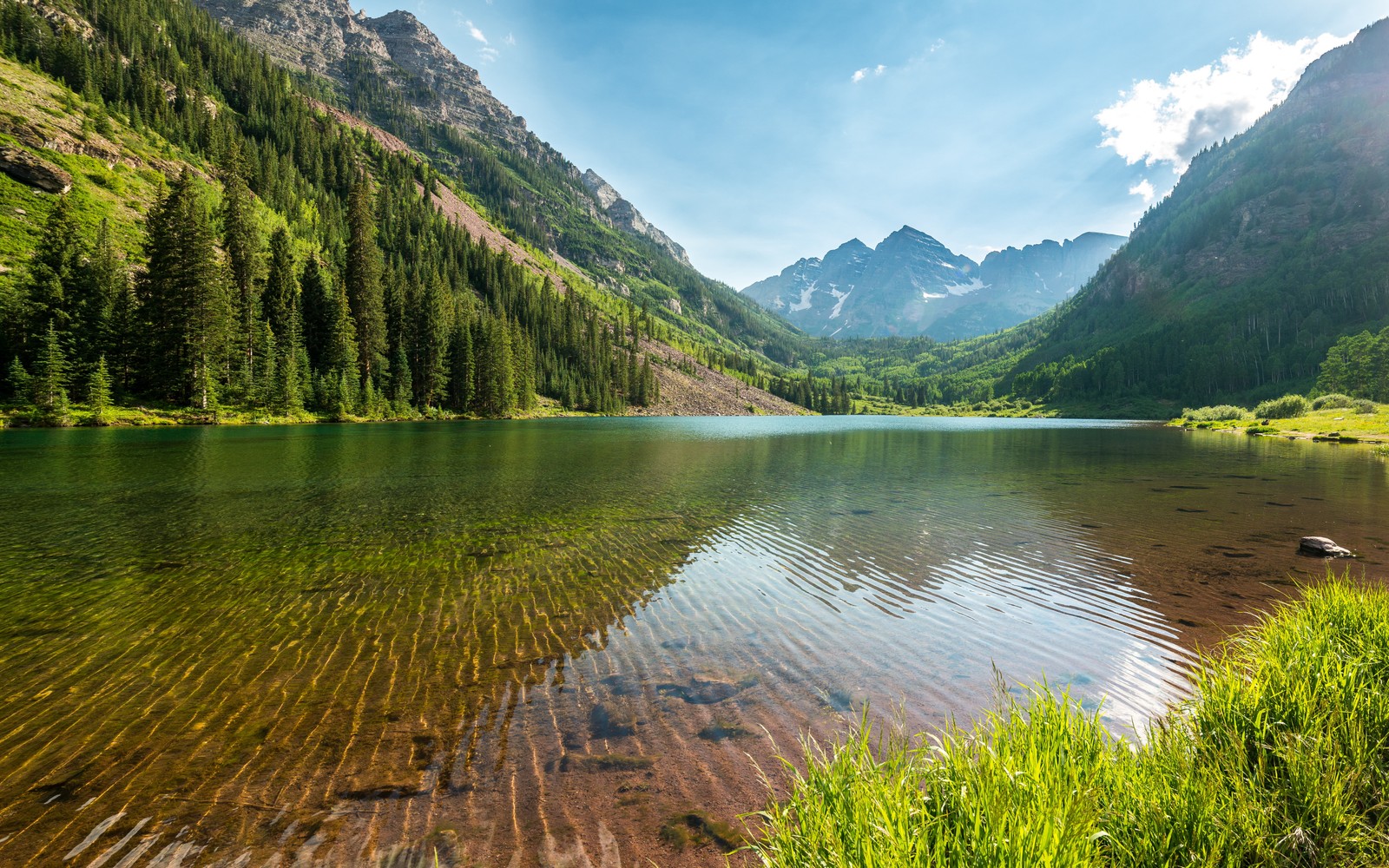 marron bells, elk mountains, maroon peak, colorado, lakes wallpaper